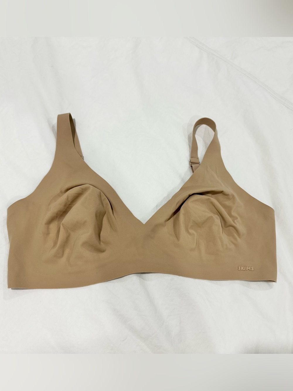 SKIMS Fits Everybody Triangle Bralette Brown Bra XL